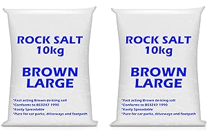 The Glowhouse Fast-Acting on Snow and Ice Bag of Brown Grit Rock Salt (20kg)