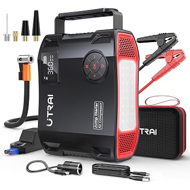 Avviatore Di Emergenza Per Auto 800A 12000mAh - Power Bank, Torcia LED, Per Motori Fino A 4.0 Benzina O 2.0 Diesel