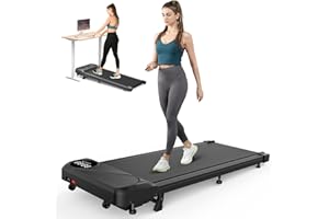 THERUN Walking Pad Treadmill with Incline,Under Desk Treadmill for Home, Portable Walking Treadmill w/Remote and LED Display, Walking Jogging Machine w/ 2.5HP Powerful motor & 265 LBS Weight Capacity