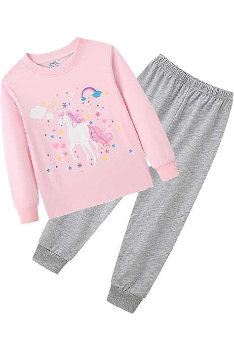Pigiama Corto Chicco Bambina Con Stelline E Unicorno | Cotone Leggero Per Estate E Primavera