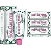 Euthymol Whitening Toothpaste 75 ml x 3 -Con Fl&uacute;or, con fl&uacute;or,Mentol y Eucalipto para Aliento Fresco, Protecci&oacute;n Anticaries y