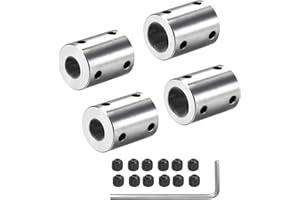 WINWILL 4 Stück 10mm auf 12mm starre Motorwellenkupplung Kupplungsmuffe Kupplungsadapter für 3D-Drucker RC-Motor Zubehör