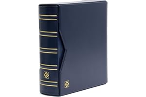 Leuchtturm 333112 Scrapbook per 200 FDC First-Day-Cover o Lettere in C6, incl. Custodia - Blu