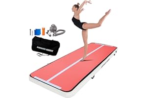 ‎AIRTRACK NORDIC AirTrack Nordic Home Special Edition Air Track Matte 3m/4m/5m/6m/7m/8m mit Luftpumpe, Turnmatte Aufblasbar für Gymnastik, Yoga, Langlebig & Einfach zu Transportiere Air Tracking Gymnastikmatte Zuhause