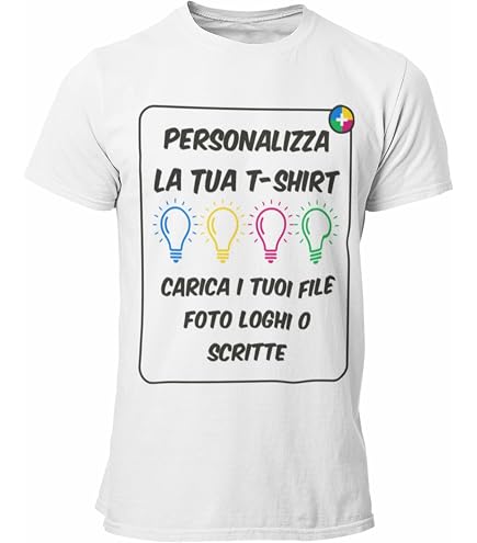TransOurDream T-Shirt Bianca In Cotone Pesante 180g Per Stampa Termoadesiva - Uomo, Vestibilità Classica (Taglia XL)