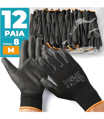 10 paia di guanti da lavoro in poliammide Coverguard E... - BLU 1NIHG