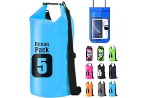 ShyaWorld Bolsa Mochila Impermeable Estanca Seca. litros Diferentes de Capacidad. Funda de Móvil Impermeable Estanca Hermética Incluida. para Playa Kayak Surf Montaña y el Uso Que tu Quieras.