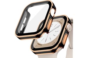 EIHAIHIS Hard PC Waterproof Case for Apple Watch Case 42mm 46mm 40mm 44mm 41mm 45mm, Built-in Tempered Glass Screen Protector, Ultra-Thin HD Full Protective Cover for iWatch Series 11 10 9 8 7 6 5 4 SE 3/2/1