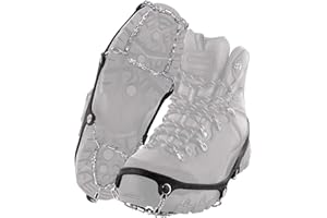 YakTrax Diamante Diamond Chaines Zapatos, Unisex, Negro, Large