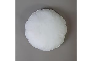 10XDIEZ Relleno cojín Fibra (Blanco - 45cm diámetro)