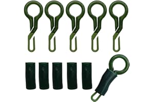 Shaddock Fishing Ã‚® 50 Sets Back Lead Clips with Locking Tube for Carp Fishing Durable ABS Fishing Lures Carp Fishing Accessory Tackle Tool by Shaddock Fishing