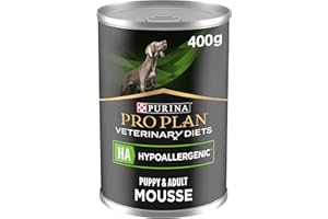 PRO PLAN VETERINARY DIETS HA Hypoallergenic Mousse Wet Dog Food 400g (Pack of 12)