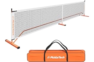 PICKLETECH - Portable Pickleball Net 3.0 PRO - Reinforced Version - Regulation 6.7 m - Steel Frame - PVC PEHD Net - Non-Slip Base - Carry Bag - Pickleball Equipment