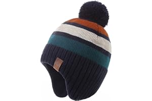 AHAHA Cappello Bambino Invernale con Pompon Berretti Bambini Morbido e Caldo Berrette Bambino
