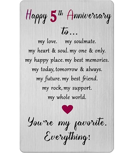 Anniversary 5 Month