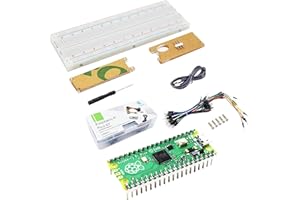 Adeept Raspberry Pi Pico Starter Kit Pico Microcontroller Board mit Pre-soldered Headers Based On Raspberry Pi RP2040 +Breadboard + Protective Acrylic Case + Jumper Wires