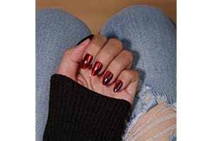 KQueenest Cat Eye Press On Nails - Heiß Rosa Nägel zum Aufkleben Kurz Mittel, Sparkle Glitzer Fake Nails Künstliche Fingernägel zum aufkleben Mandel, Glasiert Runde Acryl Nägel für Frauen, 30 Stück