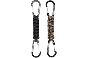 ‎BRAVESHINE BRAVESHINE Karabiner Schlüsselanhänger Karabinerhaken mit Band, Carabiner Schlüsselanhänger Schlüsselband kurz mit Karabiner für Kinder Männer Frauen