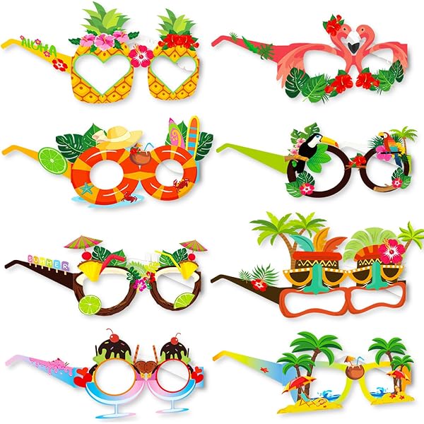 Lunettes de soleil ananas – 2 paires de lunettes de soleil amusantes en forme d'ananas en forme de fruit | Lunettes de soleil tropicales hawaïennes