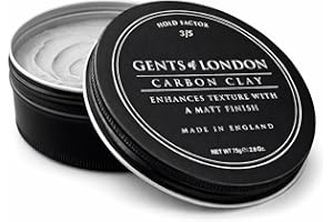 Matt Hair Styling Clay For Men with Medium Hold, Gents of London 75g Hair Clay For All Hair Types, Discover Mens Hair Products, Hair Styling Wax, Hair Putty Paste | Mens Matte Hair Clay