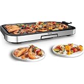 Tefal Giant Griddle XL, Electric grill 2300 W, XL surface | 12 People, 5 Temperature Settings, Non-Stick Coating, Even Heatin