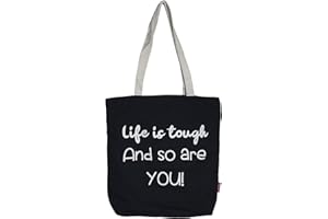 hello-bags. Bolso Totebag. Exterior: Algodón 100%. Con cremallera, forro y bolsillo interior. Incluye bonito sobre kraft de regalo. Modelo LIFEIS. Color: Crudo/Negro. Medidas: 37 * 38 cm