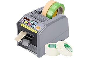 SEAAN Electric Tape Cutter, Auto Tape Dispenser, Cutting Various Tapes with 6-60mm Width, with Manual & Auto Modes, 999mm MAX Cutting Length, for Office Warehouse Use