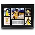 HWC Trading FR A3 LeBron James Lakers Gifts Printed Signed Autograph Presentation Display for Basketball Memorabilia Fans - A3 Framed