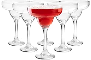 Glasmark KROSNO 1992 Ensemble de Verres à Cocktails 6 pièces Verres à Margarita 6x220 ml