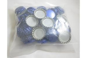 BRAUEN.DE Kronenkorken zum Verschließen von handelsüblichen Mehrwegflaschen 100 Stück Blau Kronkorken Bierkapsel