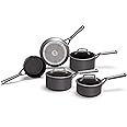 Ninja Foodi ZEROSTICK - Set di pentole da 5 pezzi, in alluminio anodizzato duro, antiaderente [C35000UK], compatibile con ind