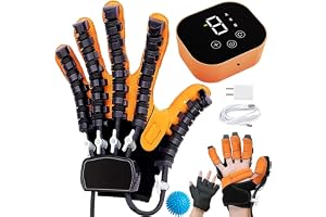 GAOXIAO Rehabiliterings Robothandskar Fingerträning Cerebral Pares Stroke Hemiplegi Patient Finger- och handfunktion tränare Rehab Vänster Återhämtning Träningsutrustning Ortos A Left Hand M
