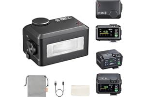 Godox iT30Pro-C Mini TTL Camera Flash for Canon, 2.8" Full-Color Touchscreen, 2.4G X Wireless 1/8000 HSS Speedlight, 1.5s Recycle, 560 Full Power Flashes with Rechargeable Battery (Black)