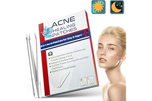 SUGELARY 216 PCS Parches para Acné, Parches Hidrocoloides 2 en 1 para Uso Diurno y Nocturno, Parches Invisibles y Eficaces para Espinillas, Impermeables y Transpirables para el Tratamiento del Acné