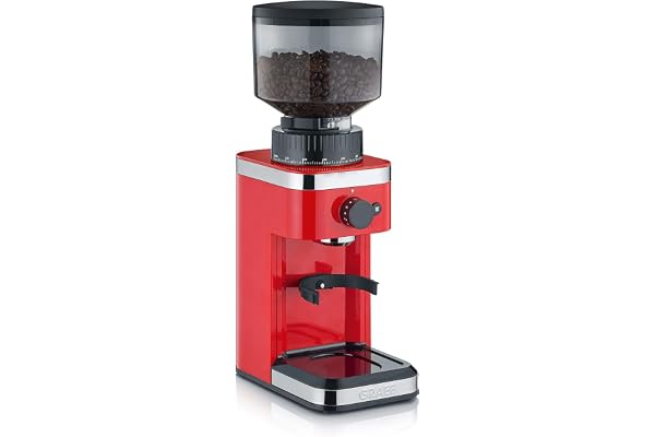 Graef CM503EU Moulin à café, Acier Inoxydable, Rouge