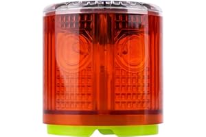 Aolyty Luz de Advertencia, con Magnética, Solar Intermitente Ráfaga LED Luz, Superbrillante de 360 grados, Impermeable, Luz Solar Estroboscópica para Emergencia (Rojo)