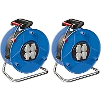 Brennenstuhl Comfort Kabeltrommel/Kabelbox Kabeltrommeln für Haushalt (2x1218050, indoor)