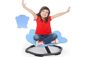 ‎NEWFULAM Newfulam Karussell Kinder Drehstuhl, 360° Balance Drehhocker, Kleinkind Spin Sensorische Balance Spielzeug Relief Bewegungskrankheit, Autismus ADHD Stühle für Jungen Mädchen