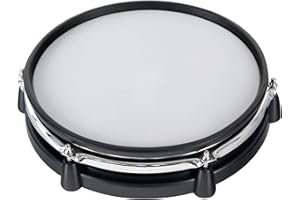 XDrum MP-10 Mesh Pad 10" (E-Drum, Mesh Head, Pelle in Tessuto, Dual Zone, Funzione Rim Shot, Sensazione di Gioco Naturale, Compatibile Roland, incl. Supporto)