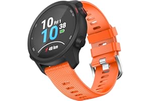 OVERSTEP Kompatibles Vivoactive 3-Armband, 20 mm, Weiches Silikon, Ersatzarmband für Venu Sq/Galaxy Active 2/Forerunner 245/645 Music/Vivomove HR