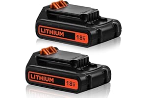 Powayup 2Pezzi LB2X4020 18V 3.6Ah Ricambio Batteria per Black Decker 18V BL2018 LBXR20 LBXR20-OPE LB20 LBX20 LBXR20B-2 LBXR2020-OPE LST220 BL2018-XJ BL1815-XJ