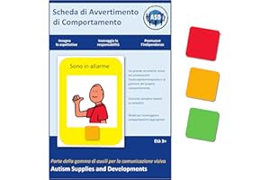 Autism Supplies and Developments Sistema Comportamentale a Semaforo – Agenda Visiva Bambini Autismo – ABA per Aule/Casa –CAA Giochi Montessori/Educativi – Regali Autistici – Italiano