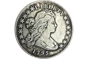 DDTing 1795 Morgan One Dollars Coin-US Old Coins- Great American Old Coin-USA Old Coin-USA Old Commémorative Coin-Discover History of Coins goodService