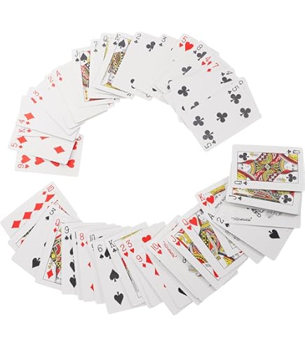 Carte da Gioco in Braille Tattili per Ipovedenti Caratteri Grandi