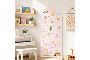 Arch Magnetisk väggdekal 120 × 44 cm magnetisk tavelfolie självhäftande magnetisk väggdekal för barn magnetisk krittavla för