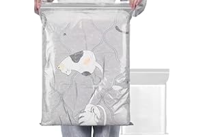 GESDYO 20PCS Large Travel Clothes Storage Bags Clear Seal Bags Waterproof Luggage Organiser Resealable Travel Storage Bags Apply to Quilts, Blankets, Clothing Storage 50×60CM