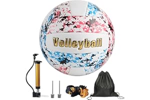DRSUMLF Pallavolo ufficiale taglia 5, kit da pallavolo, pallavolo, pallavolo, beach volley, piscina, pallavolo, per interni ed esterni, spiaggia, allenamento pallavolo, competizioni