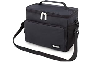 Skevic Bolsa Térmica Porta Alimentos - Nevera Termica para Llevar Comida Nevera Portatil Pequeña - Bolsa Comida Trabajo Playa Picnic Camping - Bolsa Almuerzo, Bolsa Isotermica con Aislamiento Termico
