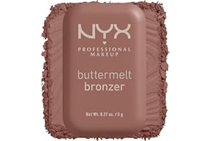 NYX Professional Makeup Buttermelt Bronzer, puder do opalania, czas do 12 godzin, bez plam, nie przenosi się, ton: Butta Biscuit, 5 g