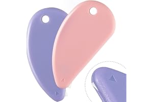 Hicarer 2 Pcs Ceramic Safety Tool Fixed Box Opener Letter Photo Opener Scrapbooking Handmade Art Tool for Office and Home, Fits Keychains Practical Accessoriesf